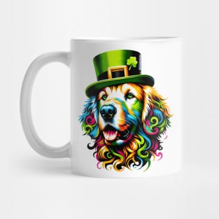 Curly-Coated Retriever Celebrates Saint Patrick's Day Mug